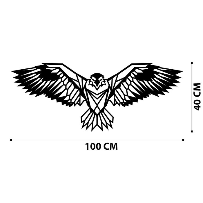 Wallity Eagle3 Metal Decor Escultura de Pared Negra Wallity Eagle3 Metal Decor Escultura de Pared Negra